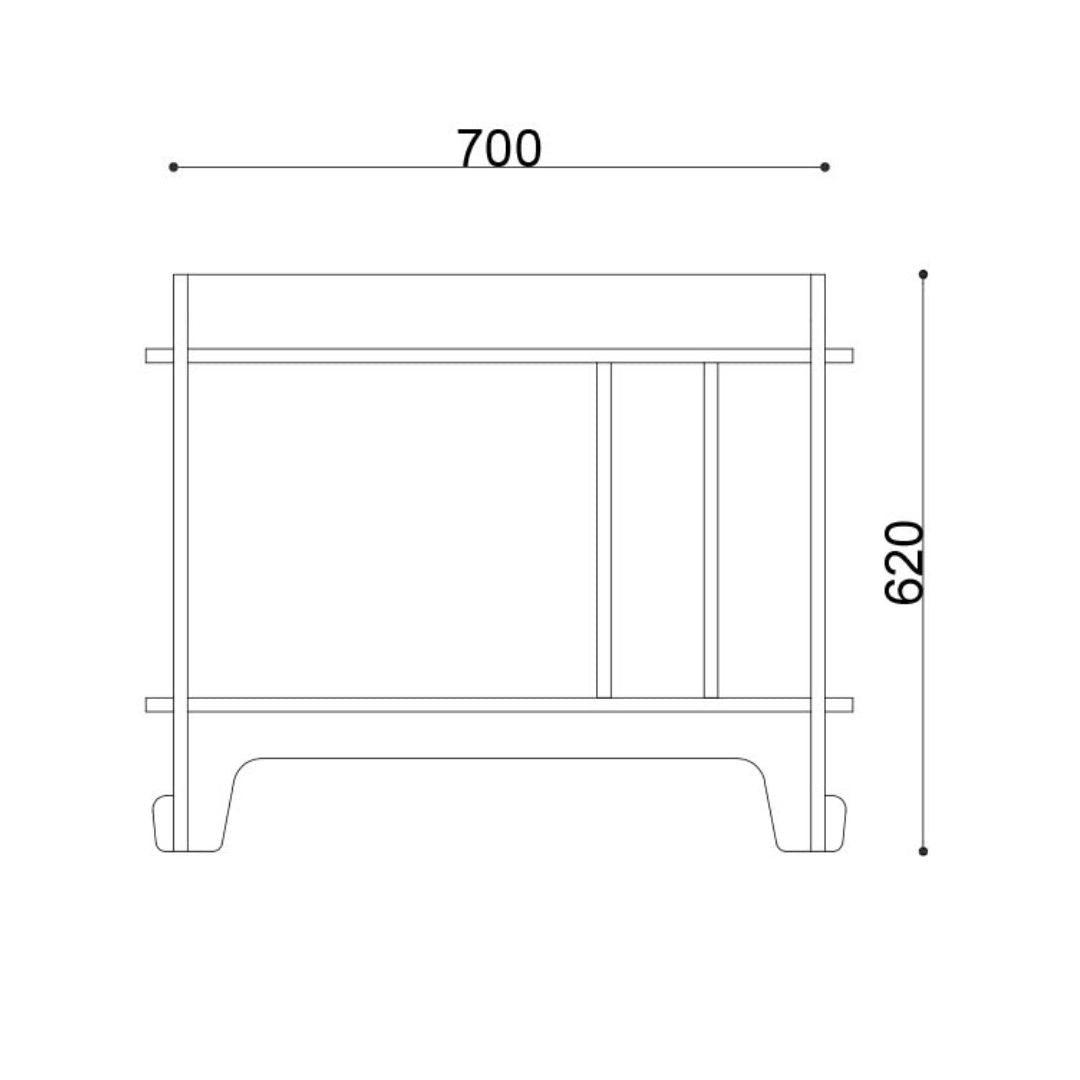 Mueble para Vinilos y Tocadiscos Modular – Estantería de Madera | Mobelling