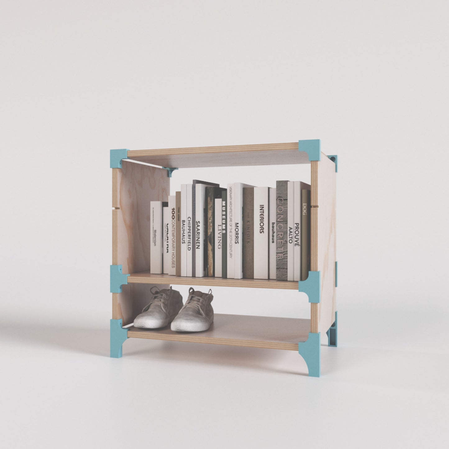 Velador modular de madera con conectores