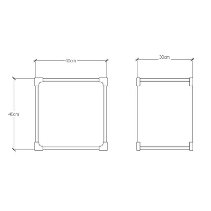 Cubo 1x1 de Madera Modular – Repisa Organizadora