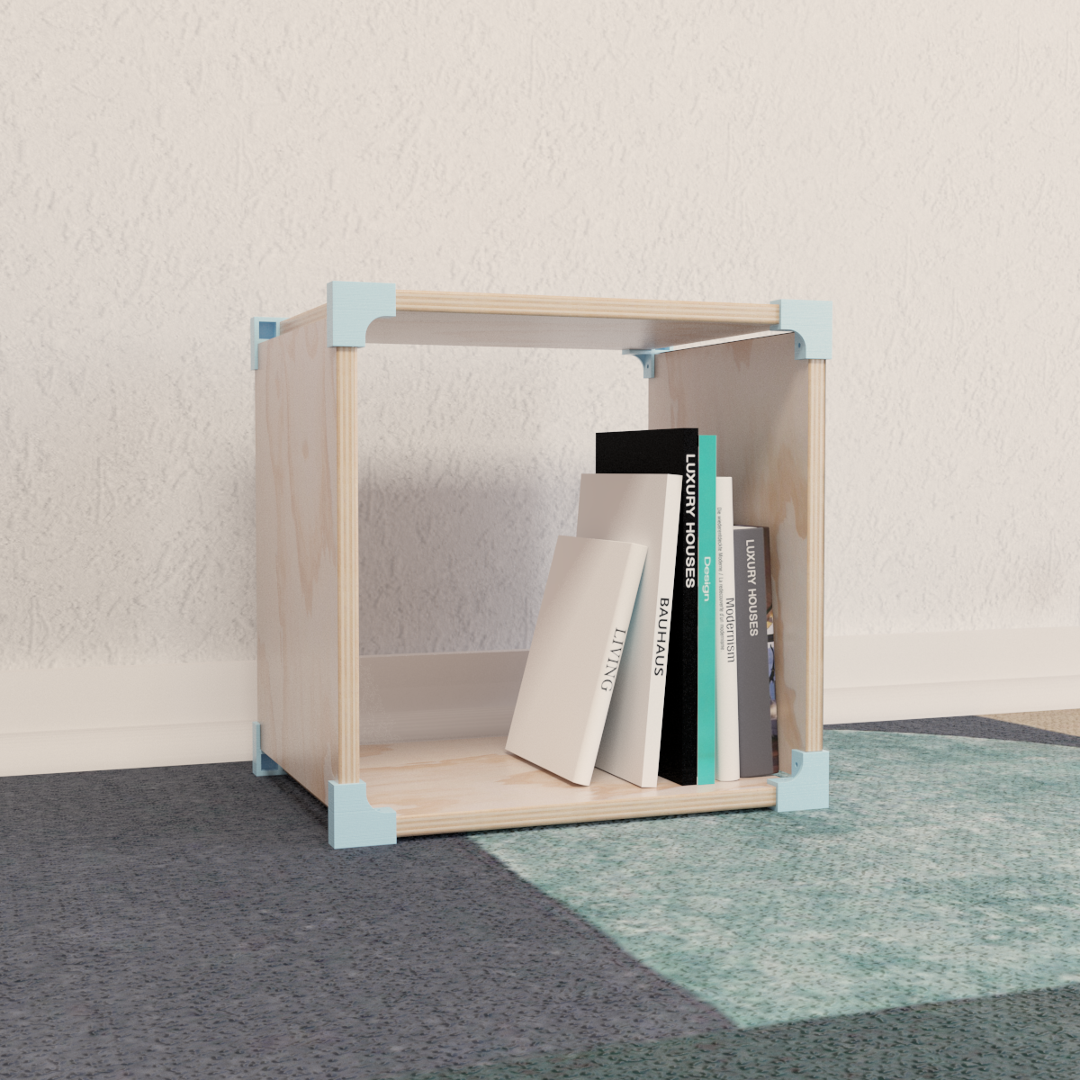 Cubo 1x1 de Madera Modular – Repisa Organizadora