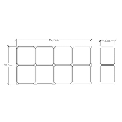 Cubo 2x4 de Madera Modular – Repisa Organizadora