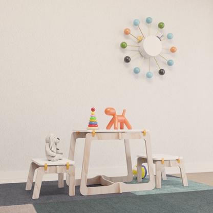 Mesa Infantil con Dos Bancas